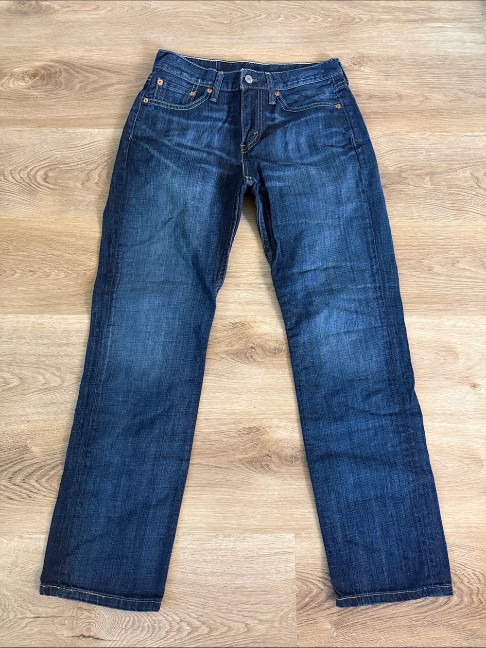 Levi's 514 Women's Dark Blue Straight Jeans size 29 waist